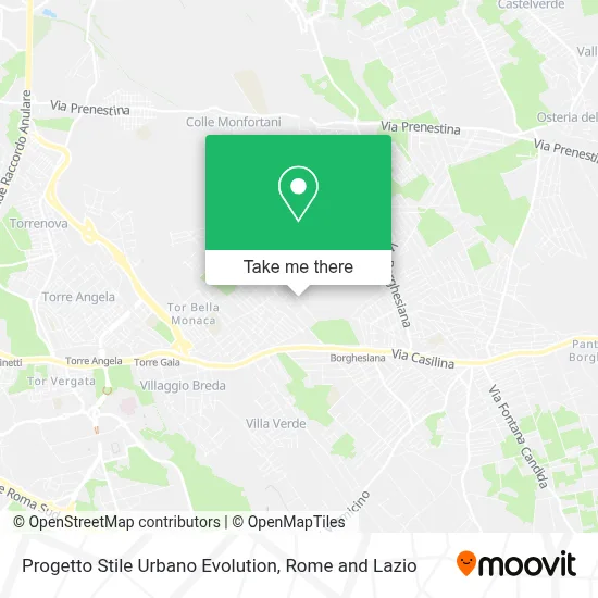 Progetto Stile Urbano Evolution map