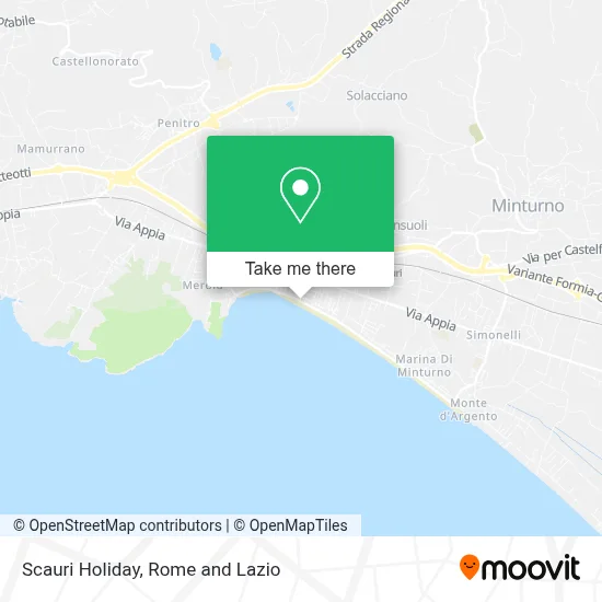 Scauri Holiday map
