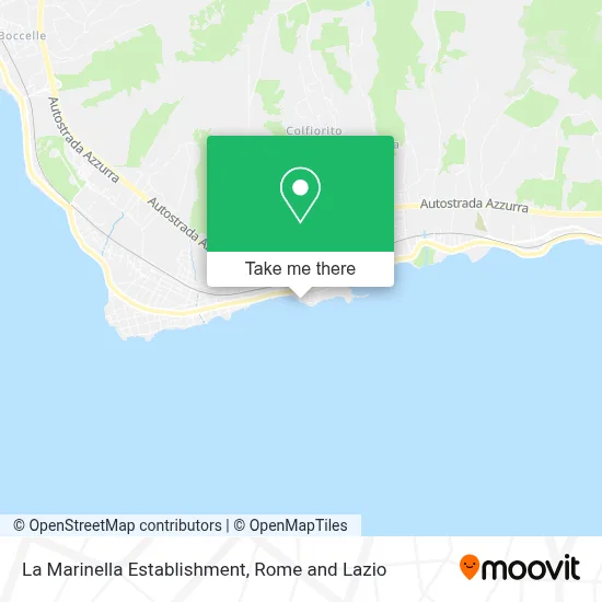 La Marinella Establishment map