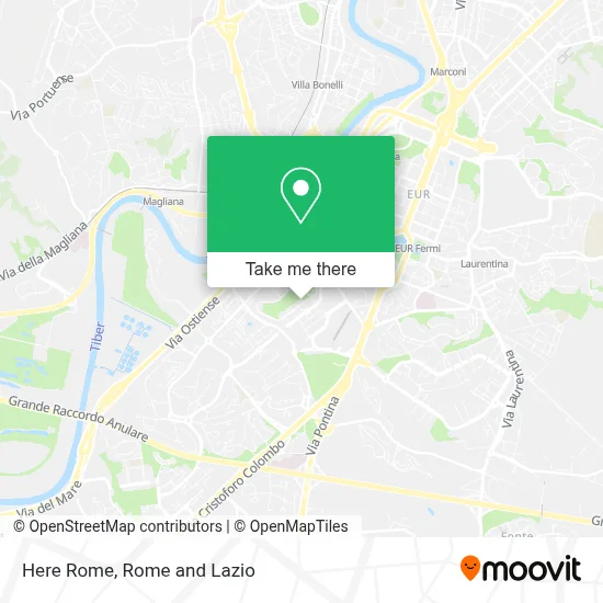 Here Rome map