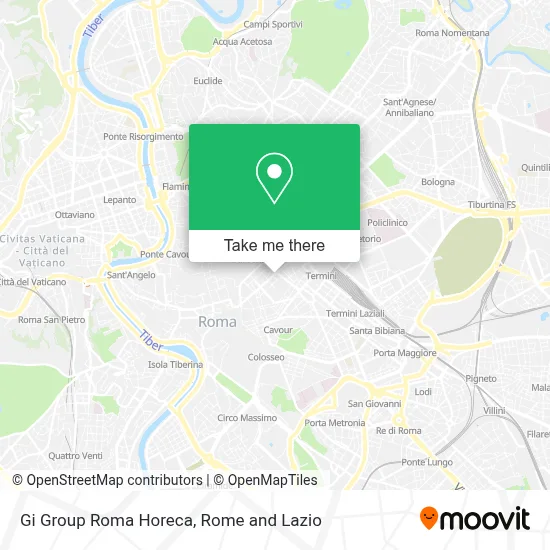 Gi Group Roma Horeca map