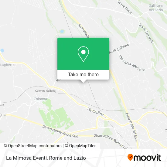 La Mimosa Eventi map