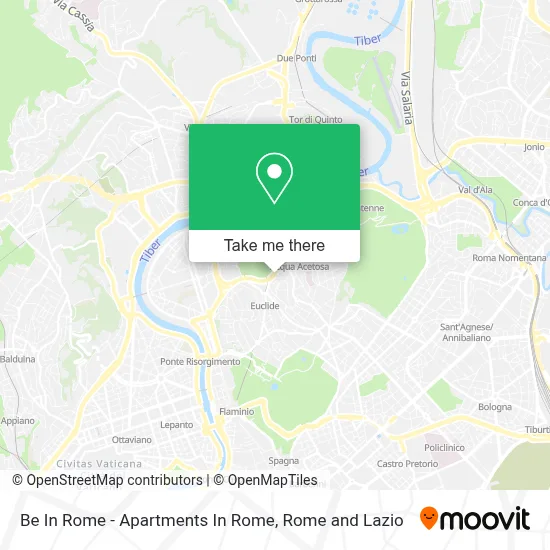 Be In Rome - Apartments In Rome map