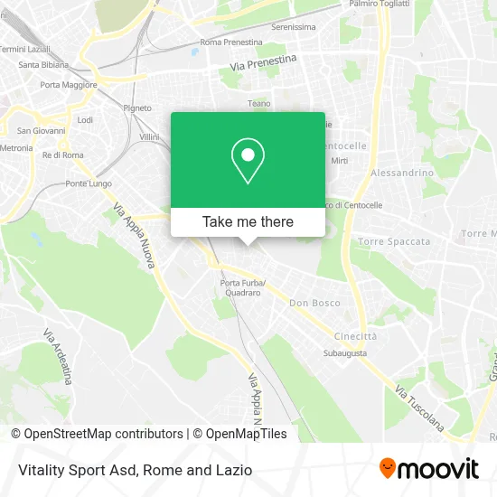 Vitality Sport Asd map