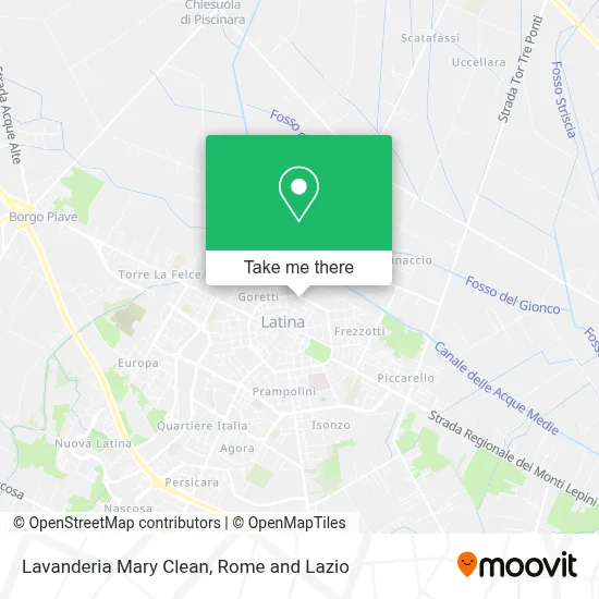 Lavanderia Mary Clean map
