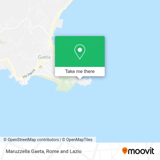 Maruzzella Gaeta map