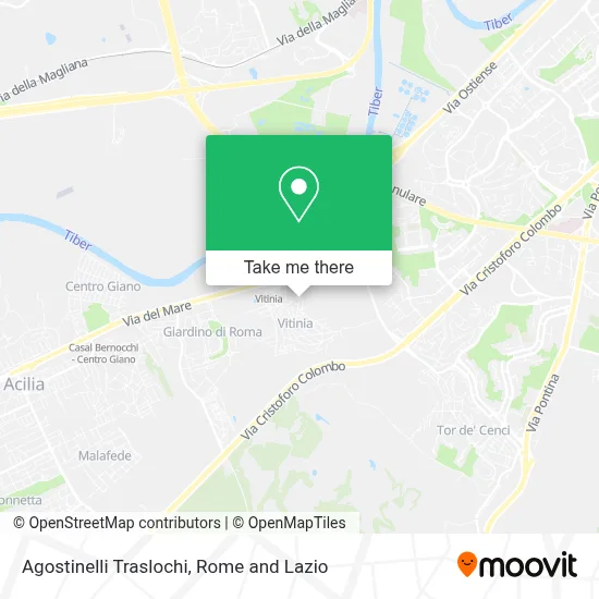 Agostinelli Traslochi map