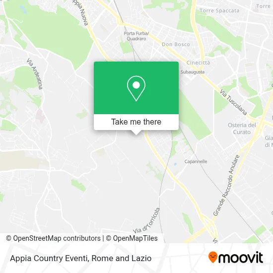 Appia Country Eventi map