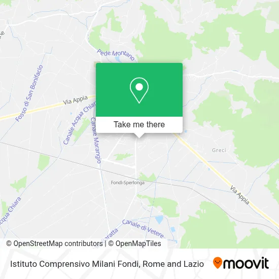 Istituto Comprensivo Milani Fondi map