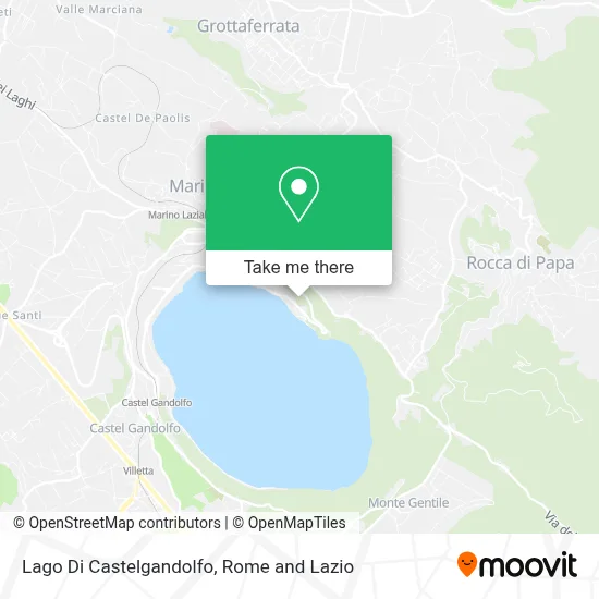 Lago Di Castelgandolfo map