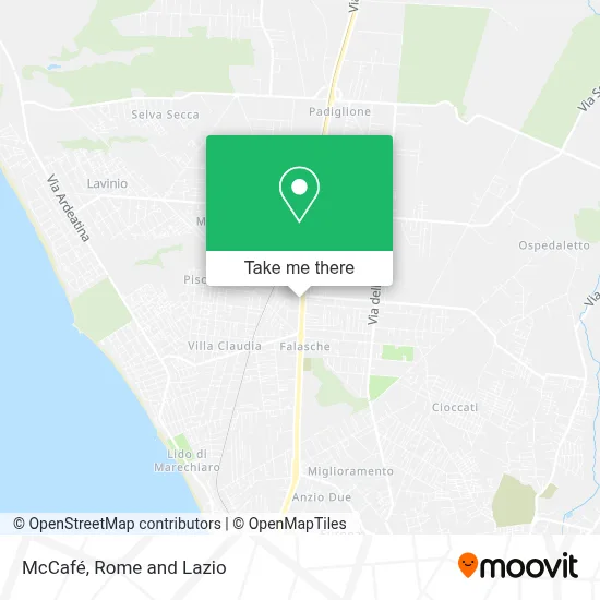 McCafé map