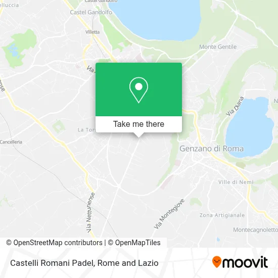 Castelli Romani Padel map