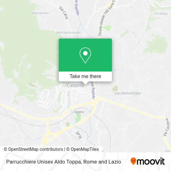 Parrucchiere Unisex Aldo Toppa map