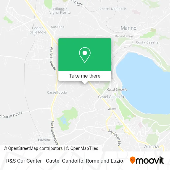 R&S Car Center - Castel Gandolfo map