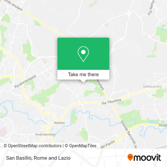 San Basilio map