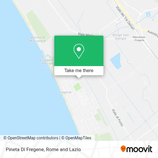 Pineta Di Fregene map