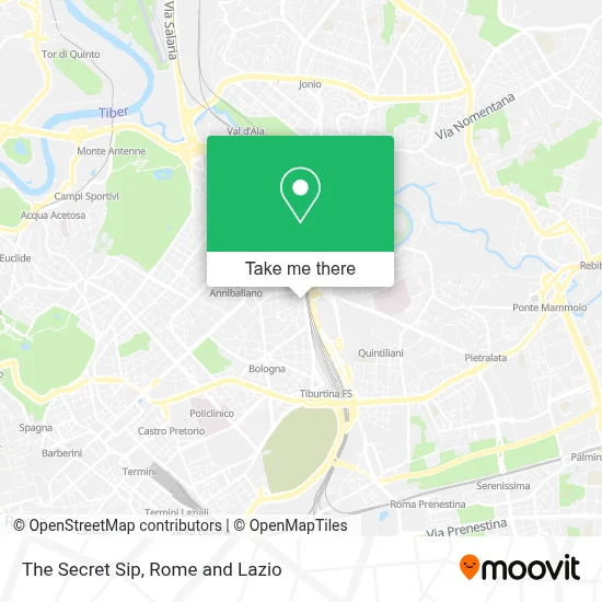 The Secret Sip map