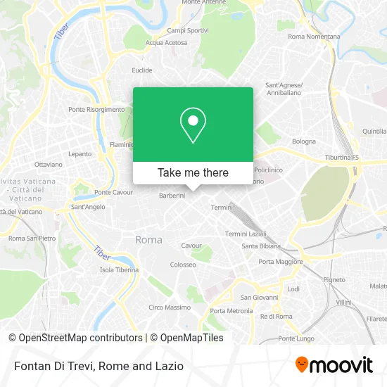 Fontan Di Trevi map