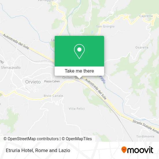 Etruria Hotel map