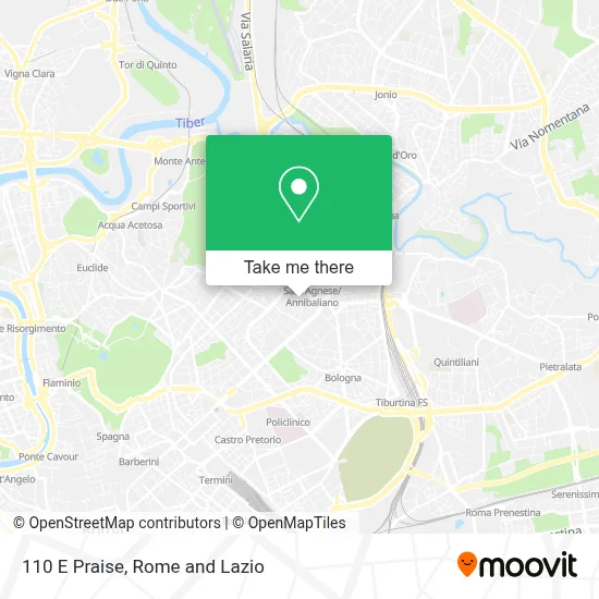 110 E Praise map