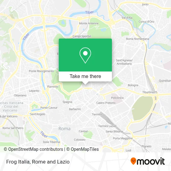 Frog Italia map