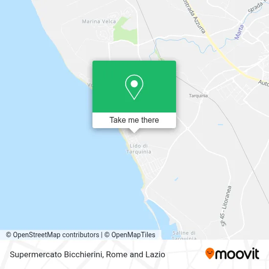 Supermercato Bicchierini map