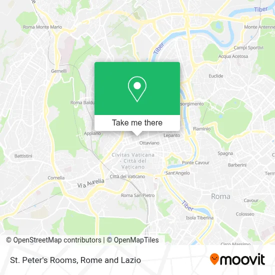 St. Peter's Rooms map