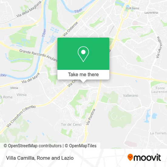 Villa Camilla map