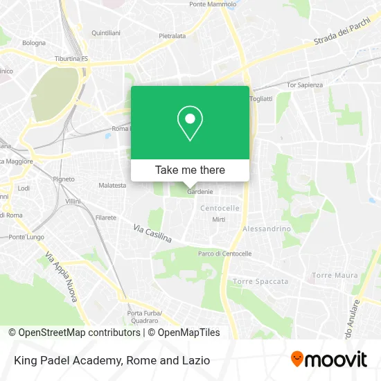 King Padel Academy map