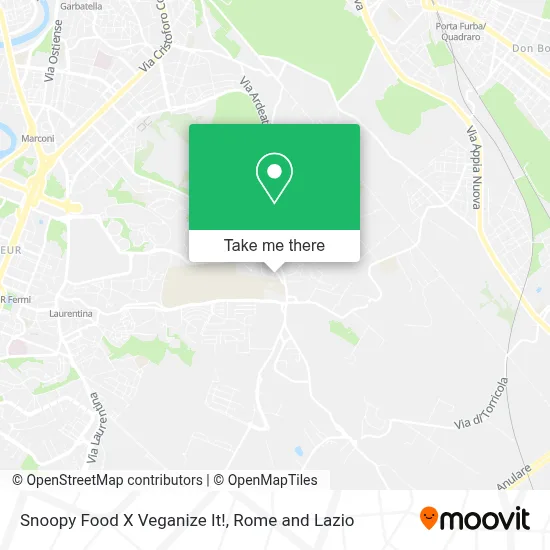 Snoopy Food X Veganize It! map