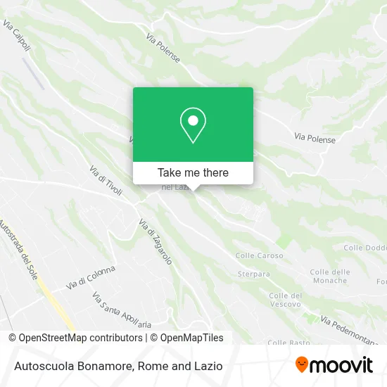 Autoscuola Bonamore map