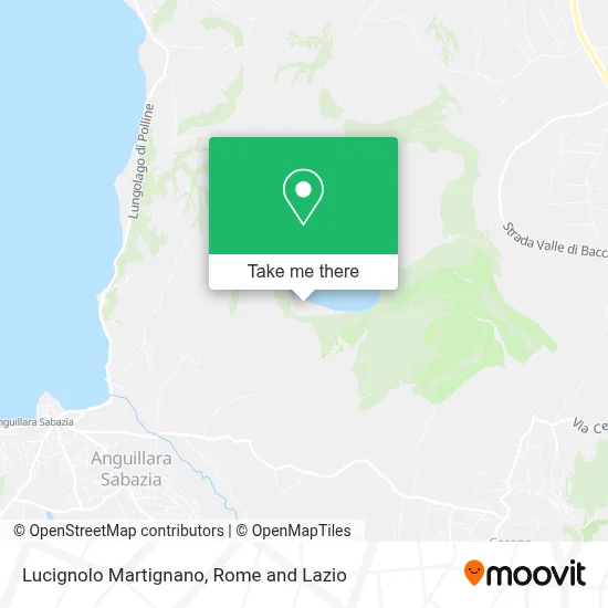 Lucignolo Martignano map