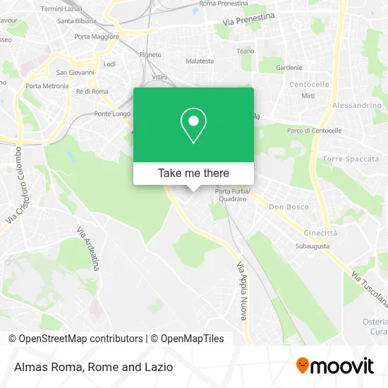 Almas Roma map