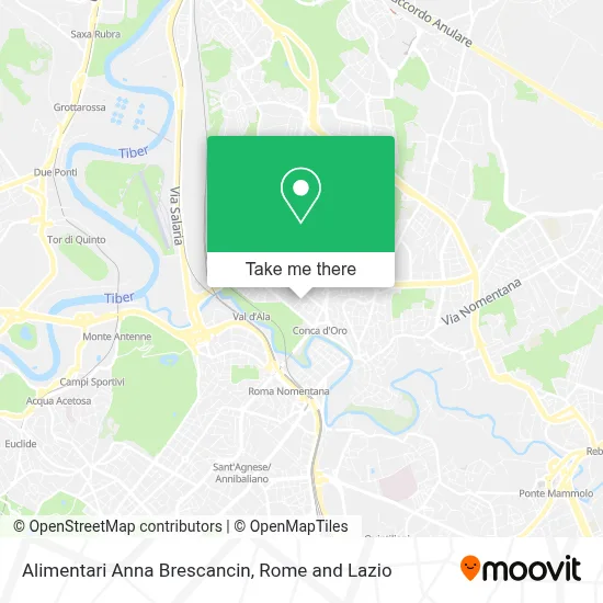 Alimentari Anna Brescancin map