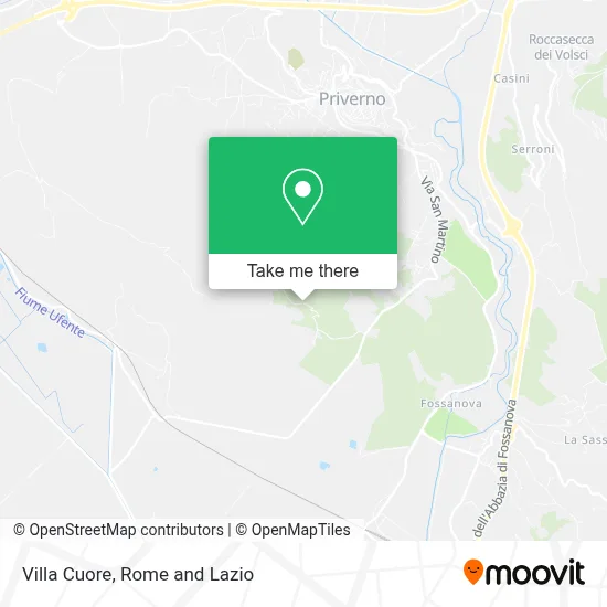 Villa Cuore map