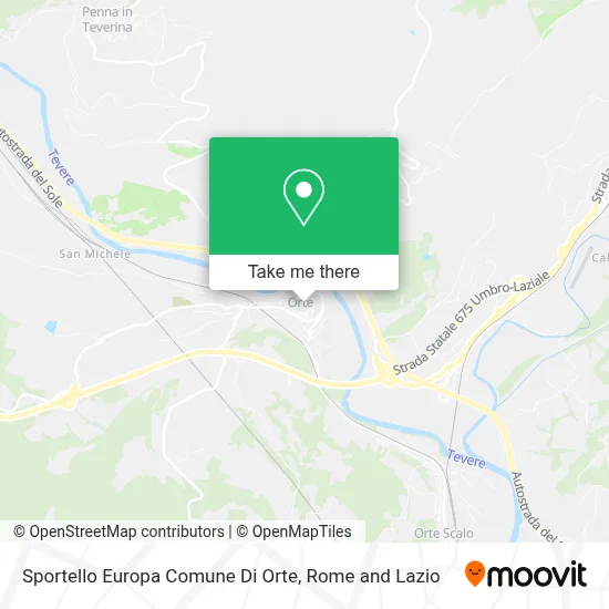 Sportello Europa Comune Di Orte map