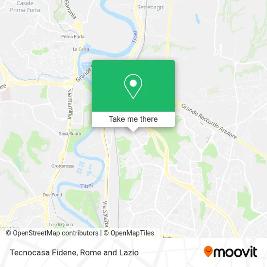 Tecnocasa Fidene map