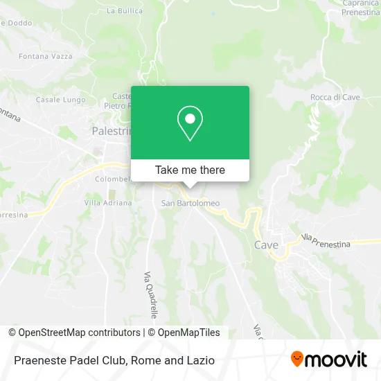 Praeneste Padel Club map
