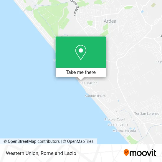 Western Union map
