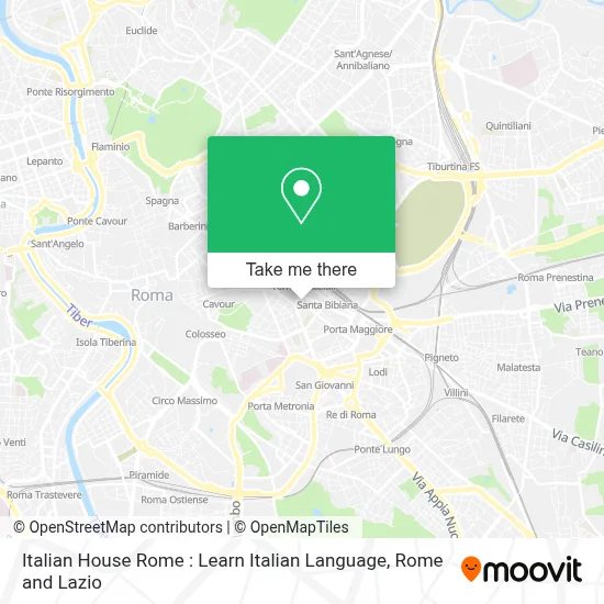 Italian House Rome : Learn Italian Language map