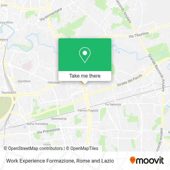 Work Experience Formazione map