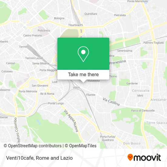 Venti10cafe map