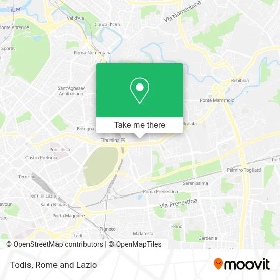 Todis map
