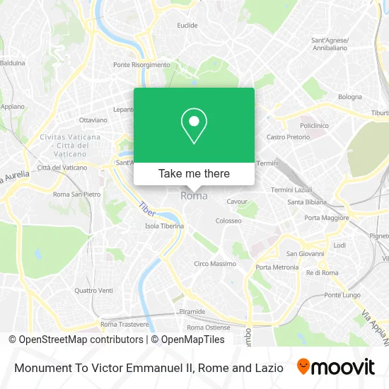 Monument To Victor Emmanuel II map
