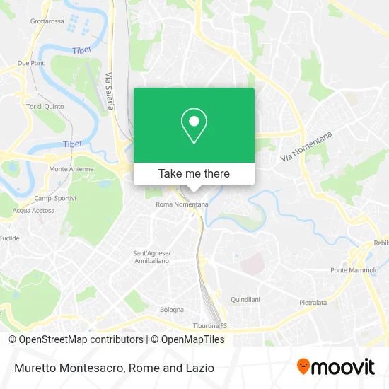 Muretto Montesacro map