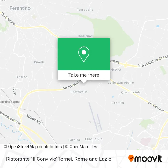 Ristorante "Il Convivio"Tornei map