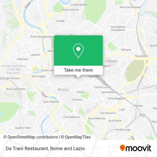 Da Trani Restaurant map