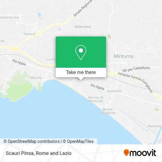 Scauri Pinsa map