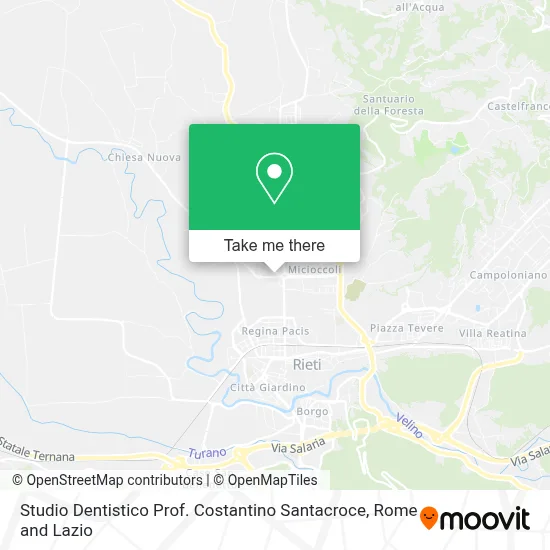 Studio Dentistico Prof. Costantino Santacroce map