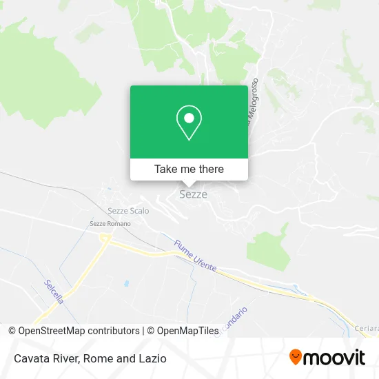 Cavata River map